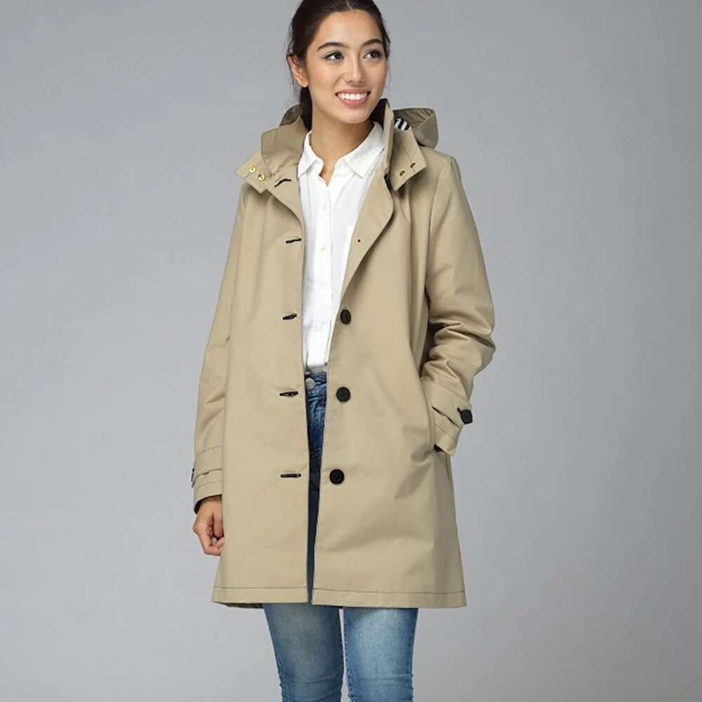 Feller Seattle Queen Anne II Trench Coat - Khaki, Size M